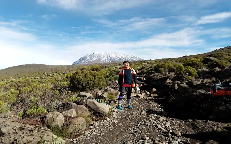 Climbers on Kilimanjaro