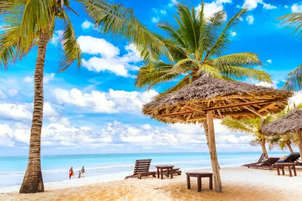 Zanzibar white sand beach